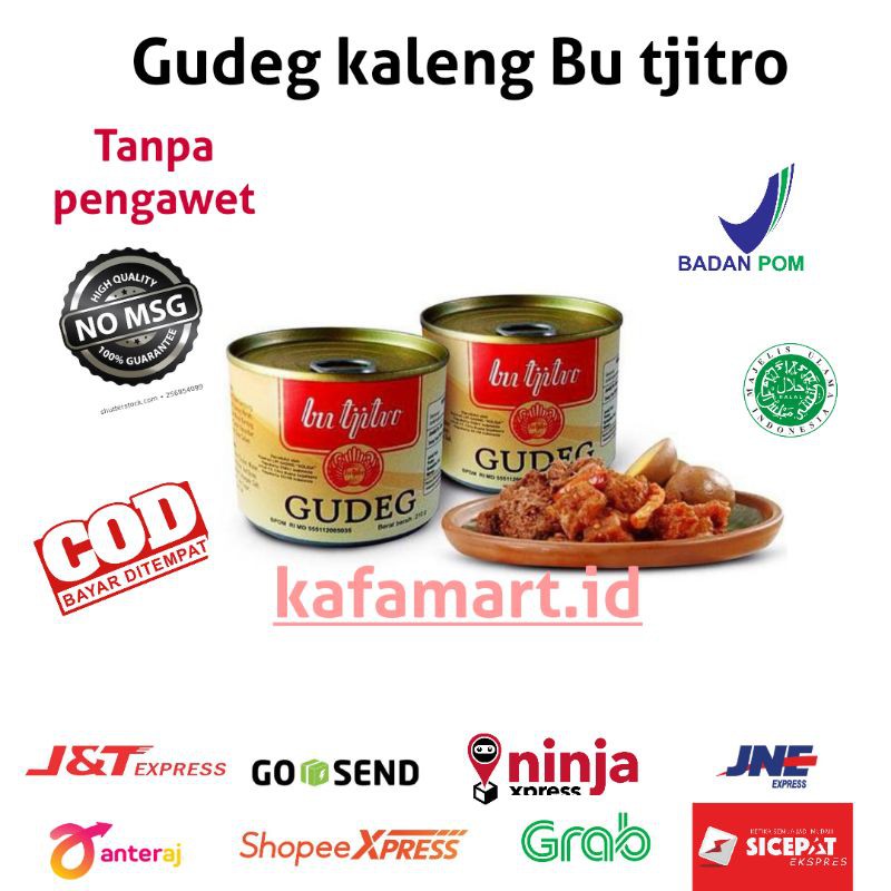 

( DISKON )GUDEG Kaleng BU TJITRO 1925 - sambal Krecek | sambal teri by Bu tjitro oleh oleh jogja