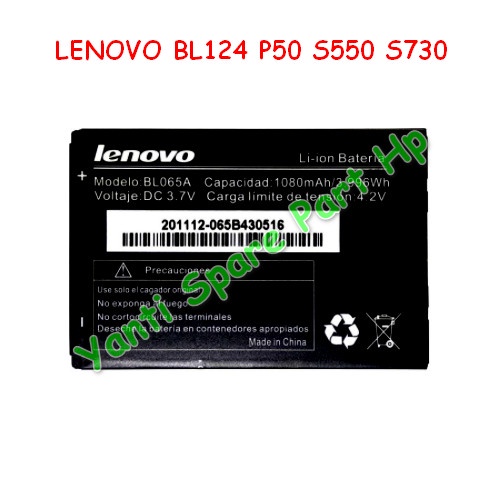 Baterai Lenovo P50 S550 S730 BL124 Orignal New