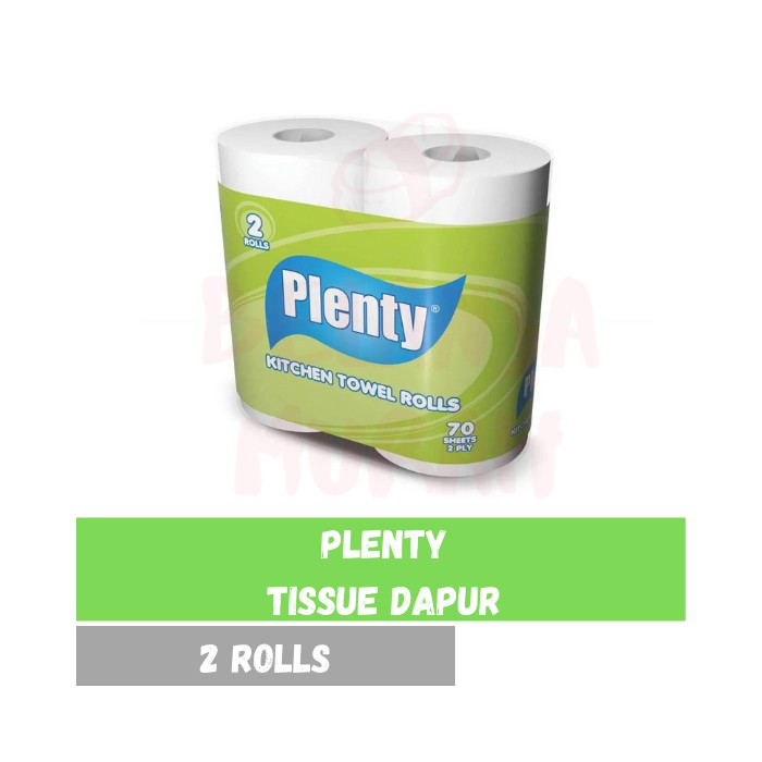 Jual Plenty Kitchen Towel Tissue 2 Rolls [2 Ply 70 Sheets] Tissue Dapur