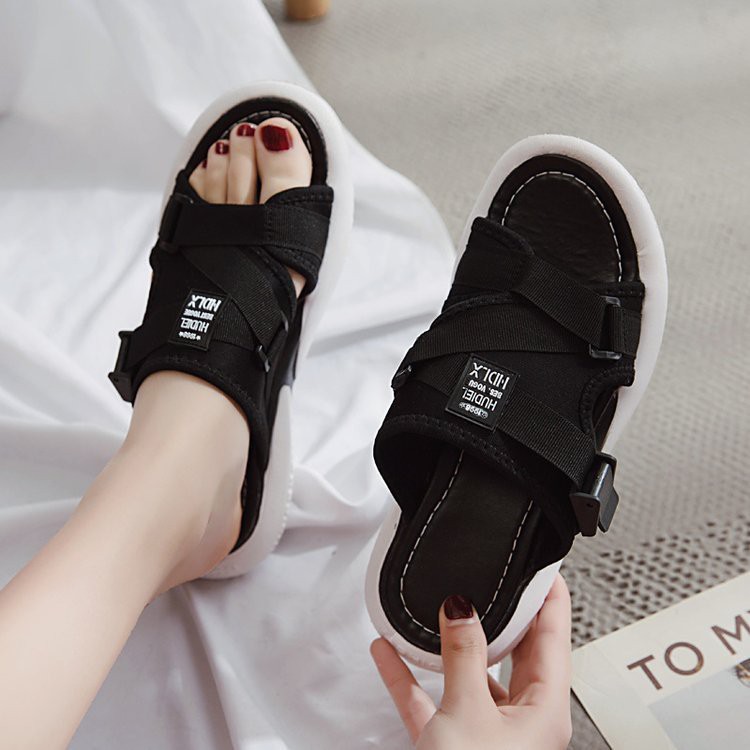 FD Sendal Wanita Import Sandal Cewek Kekinian Ala Korea Slip On Terbaru DI-036