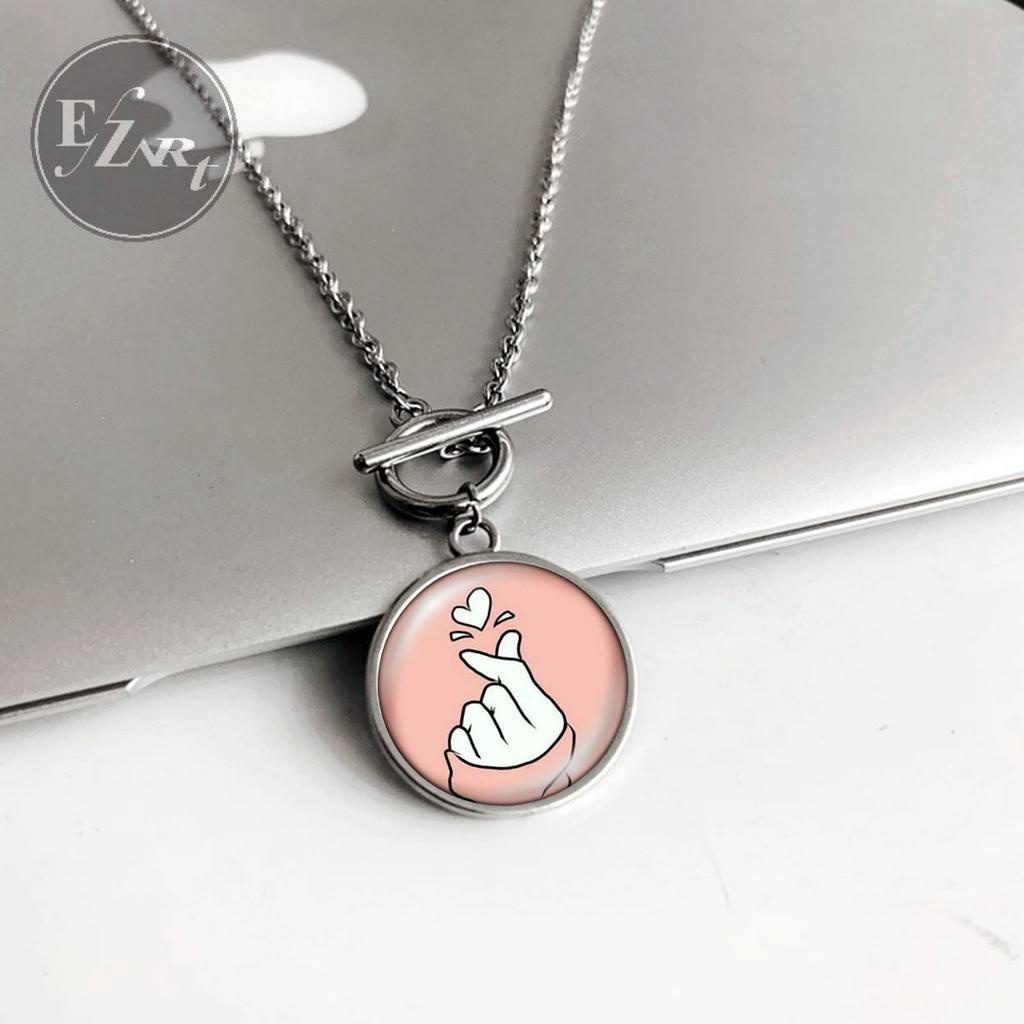 KALUNG LIONTIN TOGGLE BISA PESAN GAMBAR FOTO KPOP BTS, Blackpink, Twice, RV, EXO, GOT7, NCT, Itzy