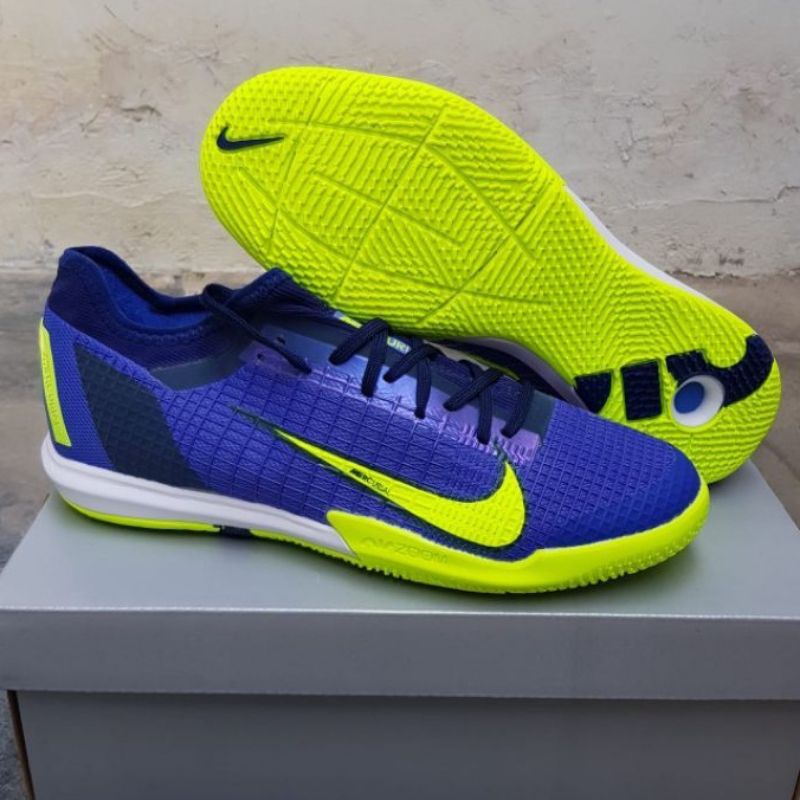 Sepatu Futsal Mercurial Vapor14 Pro Blue Saphire Volt ic
