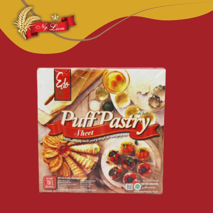 

favorit] EDO Puff Pastry Sheet Instant / Ready Dough 750 gram (GOJEK/GRAB ONLY)