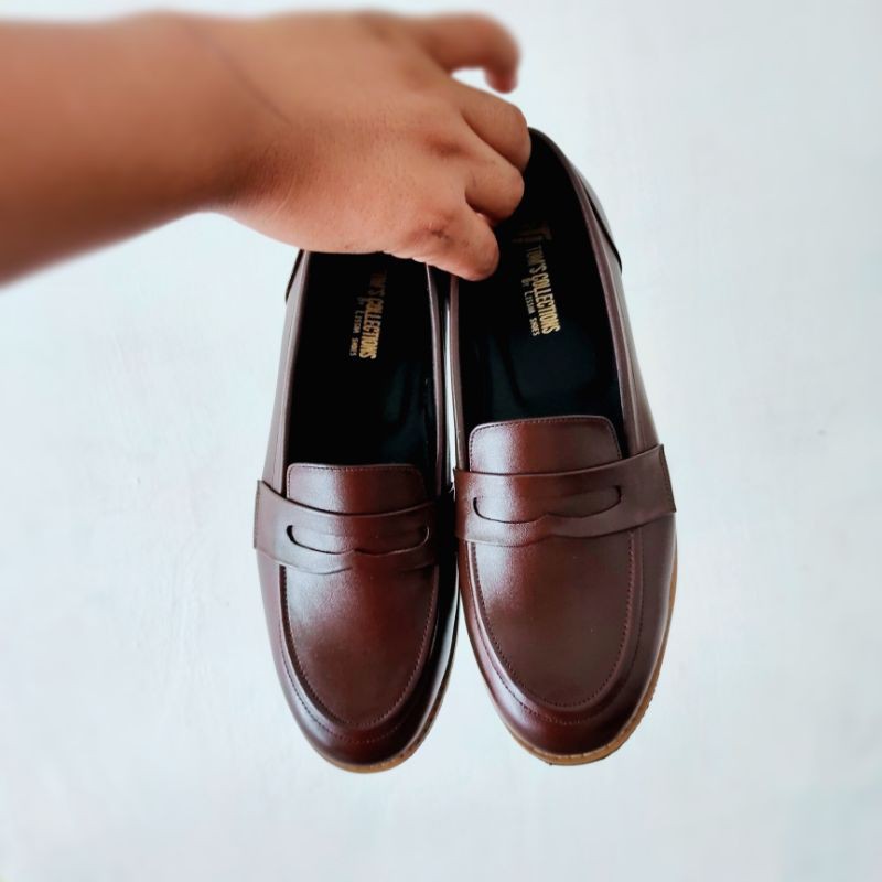 TOM'S - Sepatu Kulit Pria Handmade - TUL Coklat