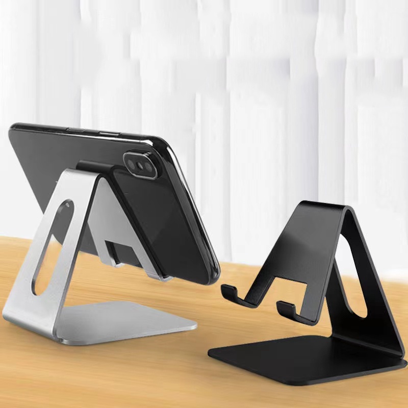 Bracket Stand Holder Handphone Bahan Aluminum alloy Rotasi 360 Derajat Adjustable Untuk  Samsung S20 FE Xiaomi Huawei