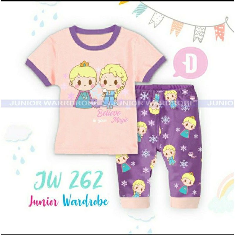 AS Baju Rumah Setelan Pajamas anak  kartun Junior Wardrobe JW 262