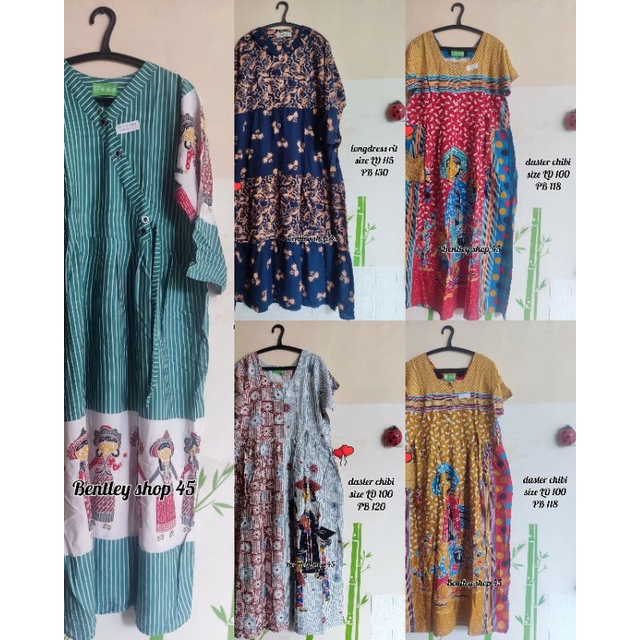 DASTER CHIBI LENGAN PENDEK KANCING BU TEJO HAP | DASTER CHIBI BUSUI BU TEJO KANCING LENGAN HAP