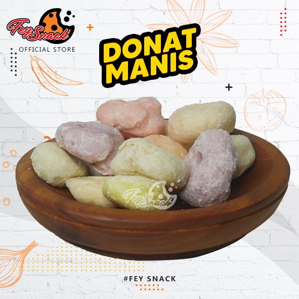 

donat manis warna berat 250gram