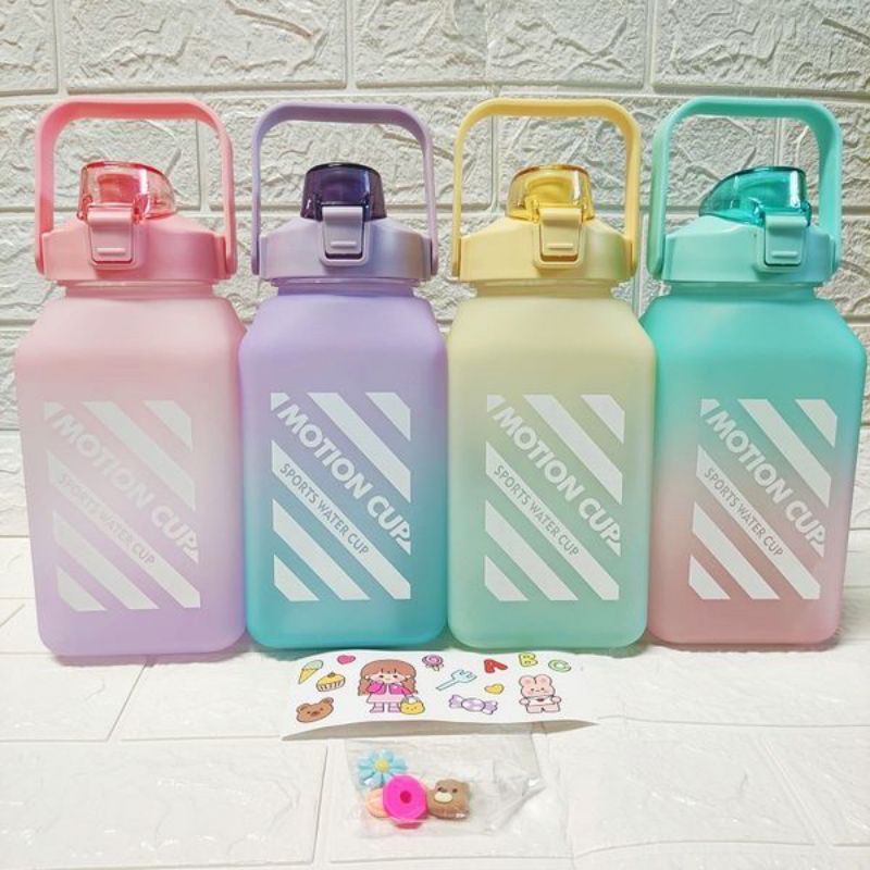 Botol Minum Viral 2L kotak , gradasi