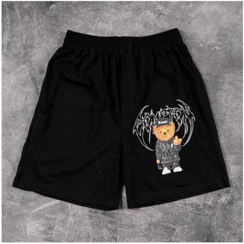 FC - CELANA PENDEK BOXER BLACK MOTIF