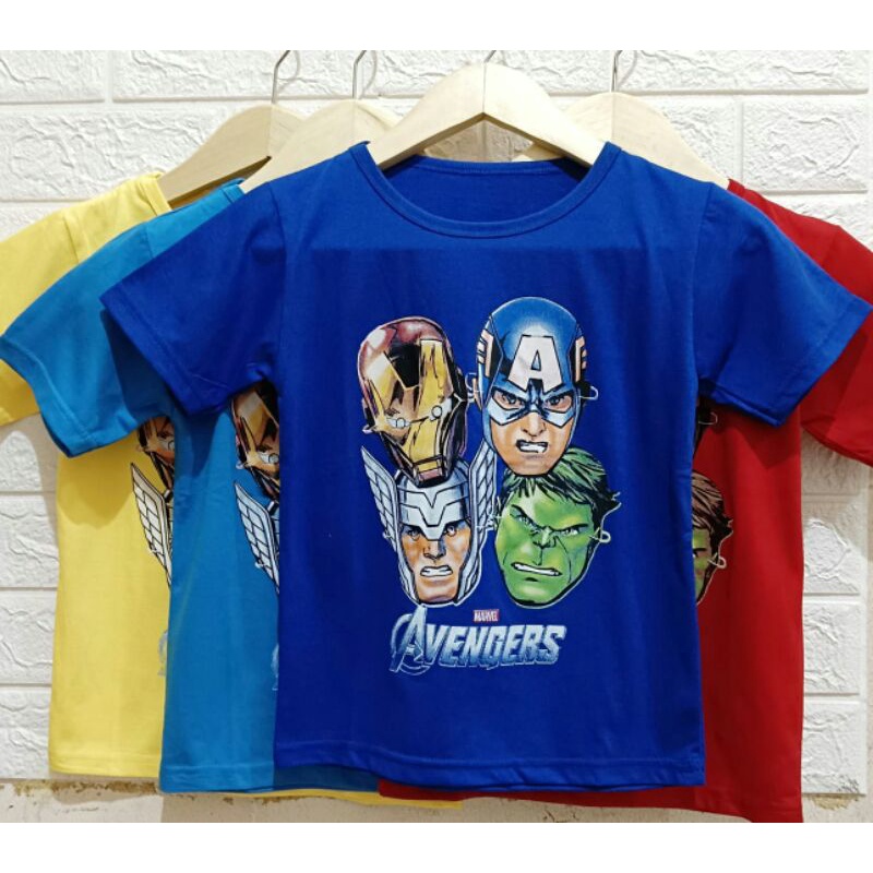 baju kaos anak laki laki  5 - 10 tahun