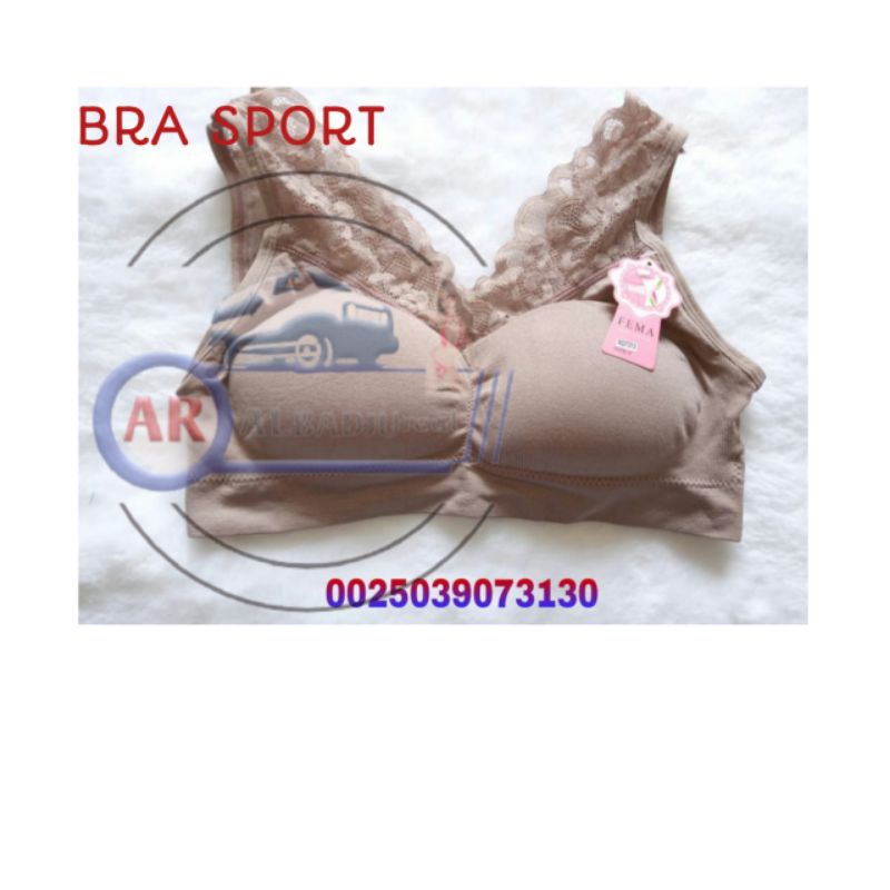 BRA SPORT FEMA RENDA BUSA BRALETTE OLAHRAGA PUSH UP GYM