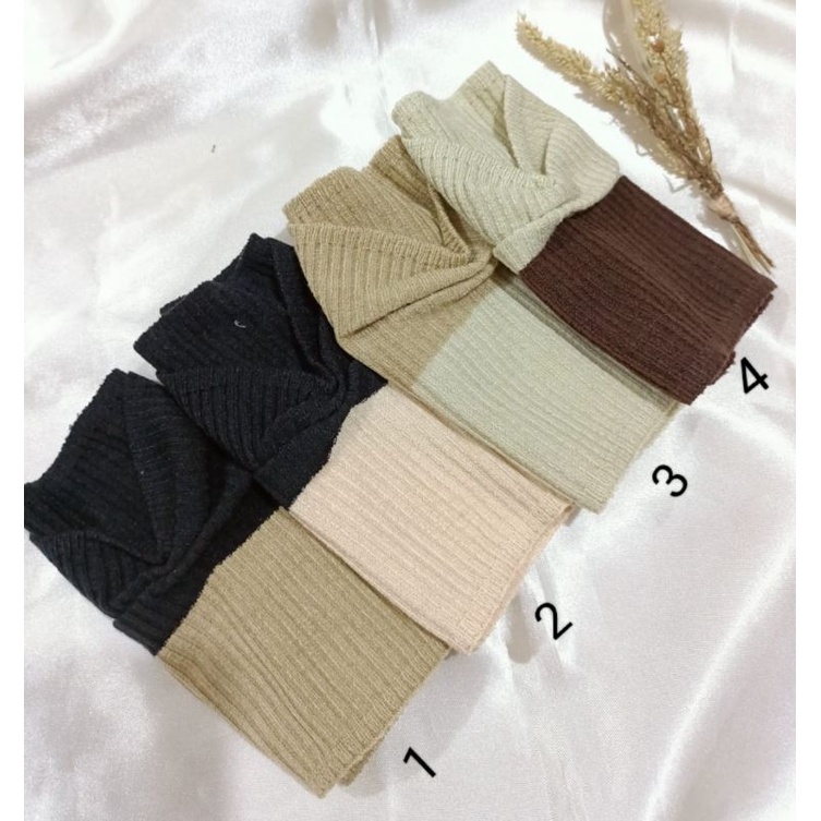 BANDANA KERUT HIJAB RAJUT PREMIUM QUALITY