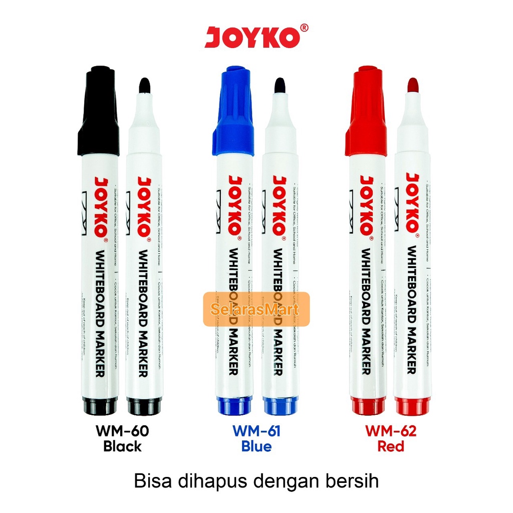 

JOYKO Whiteboard - Spidol Papan Tulis WM-60-61-62 Per Pcs