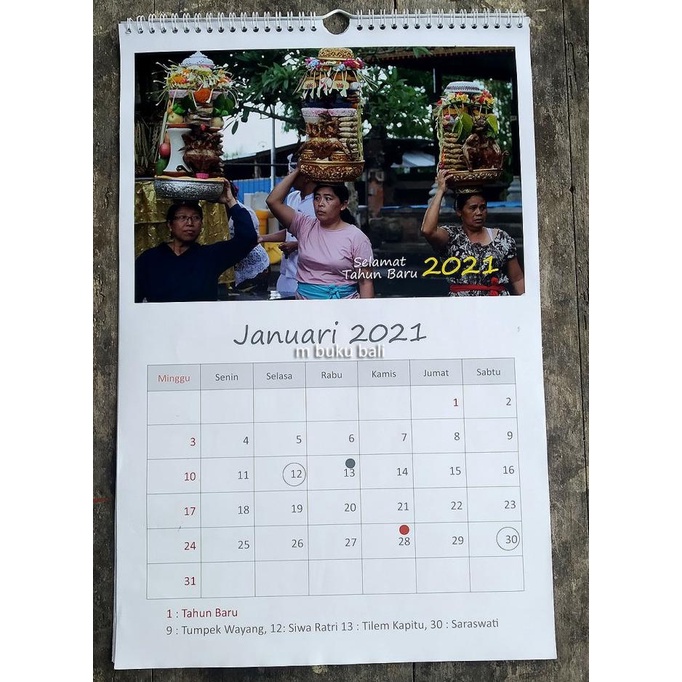 

best produk] Kalender Bali 2021 Dinding Foto Bali Bisa tulis agenda