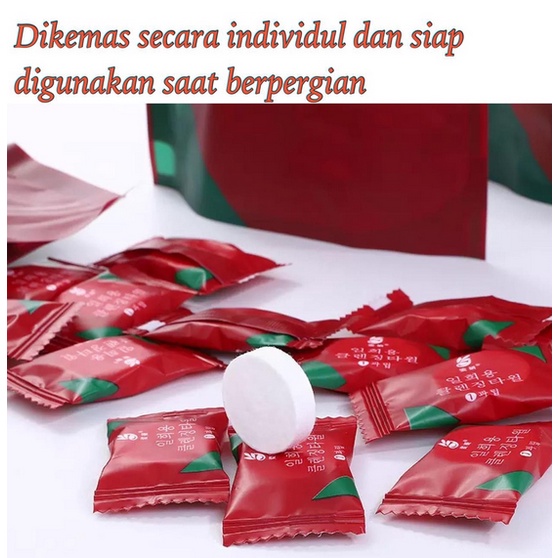 [OL] Handuk Wajah Kompres Travel Size Tissue Wajah Candy Kompres Portable