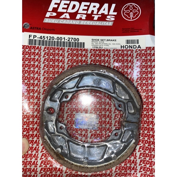 kampas rem belakang supra