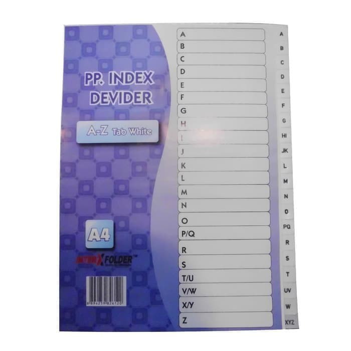 

Index Divider A-Z
