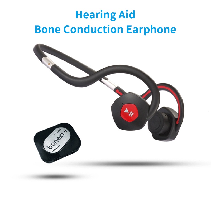 BN702T Hearing Aid Earphone Wireless Bone Conduction Headphone sound amplifier sport Bluetooth TV ea