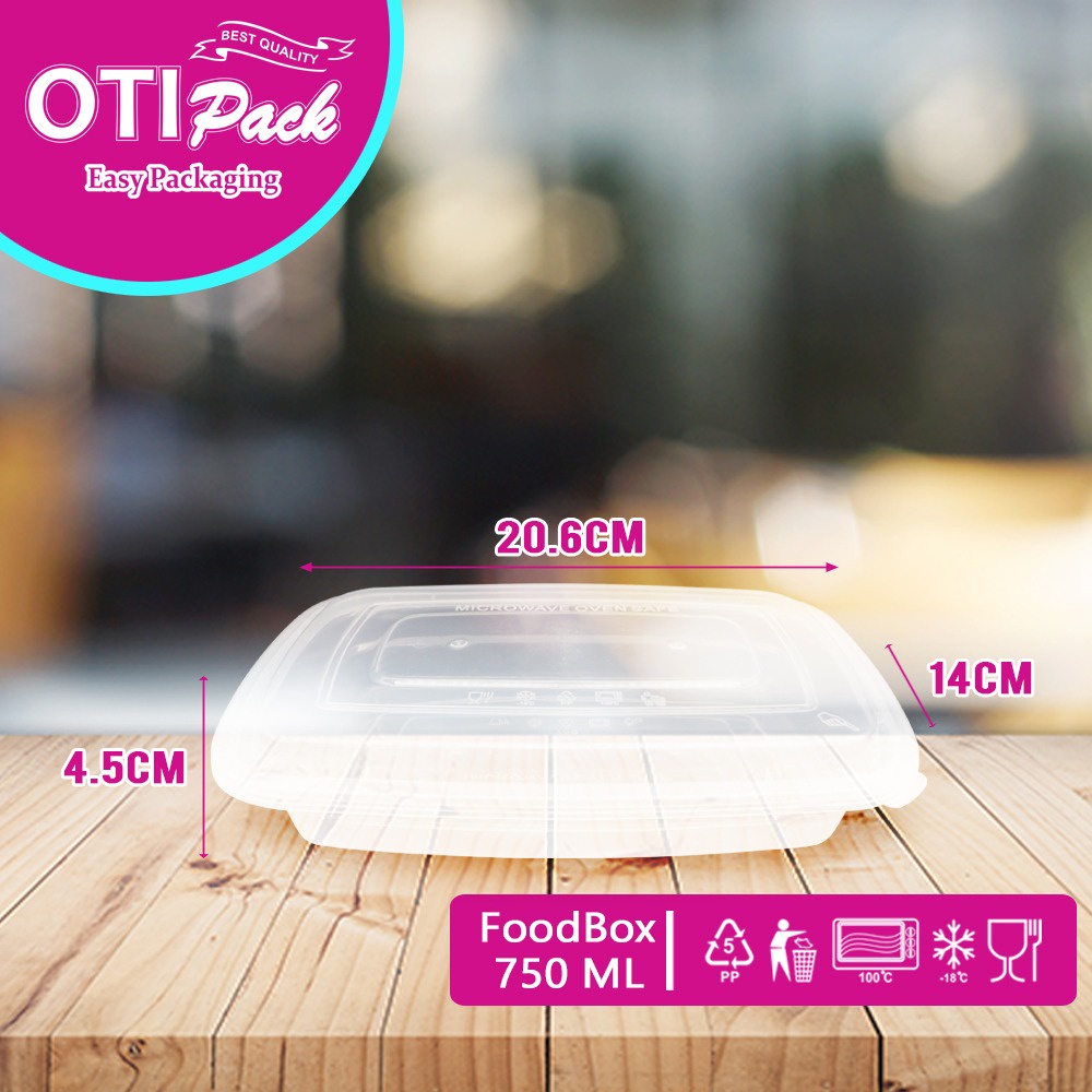 Thinwall 750ML/ Kotak Makan  Platik/Food Container OTM750