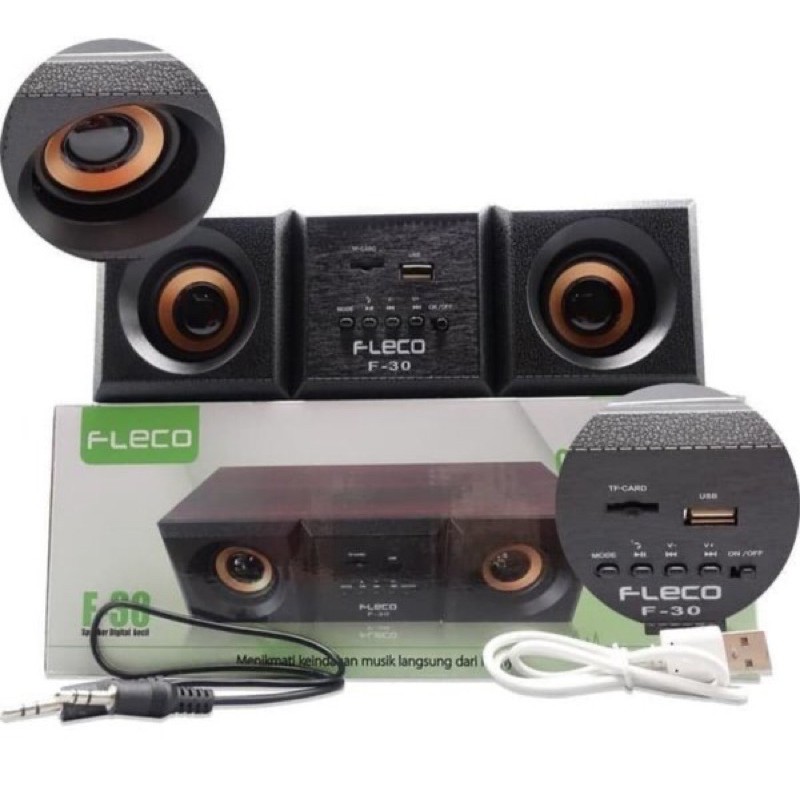 Speaker fleco F-30 - Speaker bluetooth speaker laptop Fleco F30