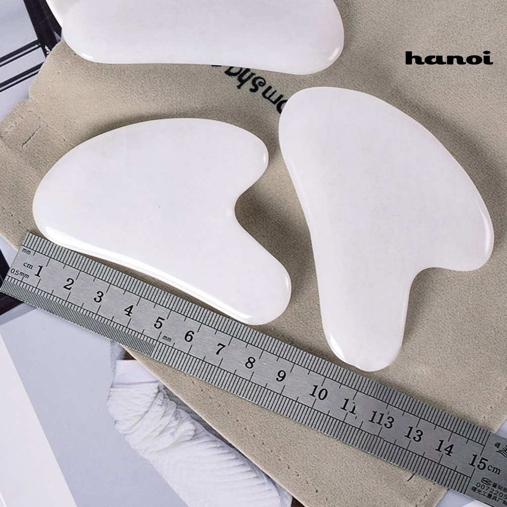 HQTM_Guasha Board Heart-Shaped Lift Skin Synthetic Body Massage White Scraper Board for Face