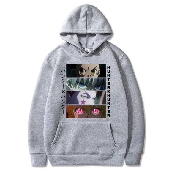 ANIME HOODIE UNISEX GON KILUA HISOKA KURAPIKA /// JUMPER UNISEX TEBAL KEKINIAN TERBARU''