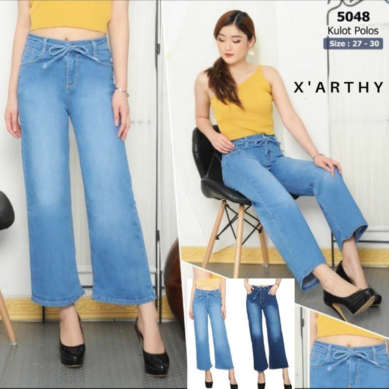 Celana Jeans wanita Nadelus celana Boyfriend Kulot Wanita Celana Kulot Boyfriend Baggy pants Boyfrie