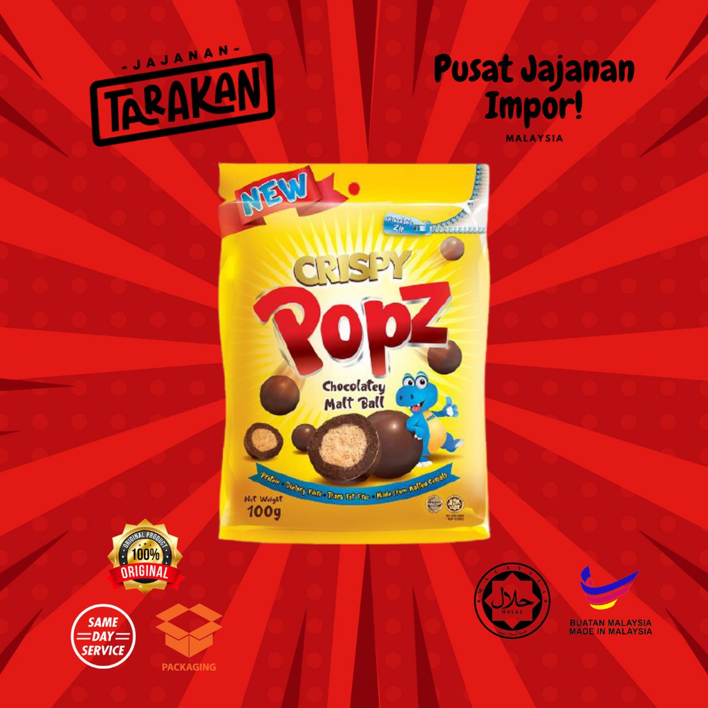 

Crispy Chocolatey Popz Chocolate Malt Ball Malaysia