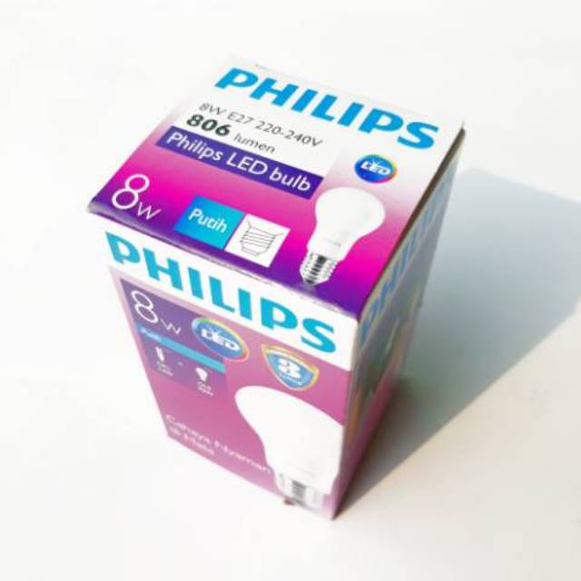 Lampu Led Philips 8w 8 watt (Harga per 1 buah lampu)