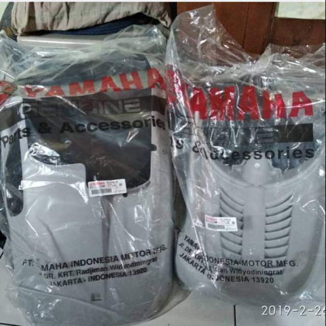 Cover dek paru + dek kolongan yamaha mio sporty silver