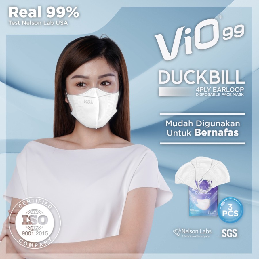 Vio Duckbill Mask Masker Medis Perpack Isi 3pcs