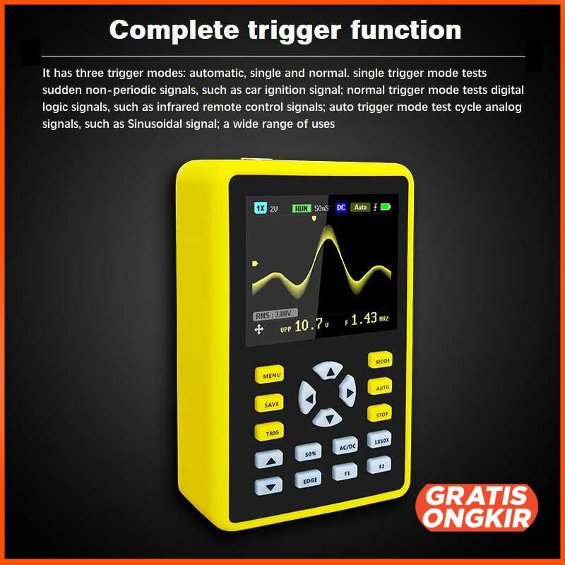 Digital Oscilloscope Handheld Portable 100MHz 5012H