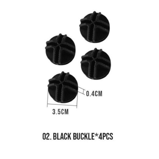 DIY Kandang Hewan Peliharaan / Kandang Kucing Hamster / Kandang Anjing-Sambungan Hitam 4pcs