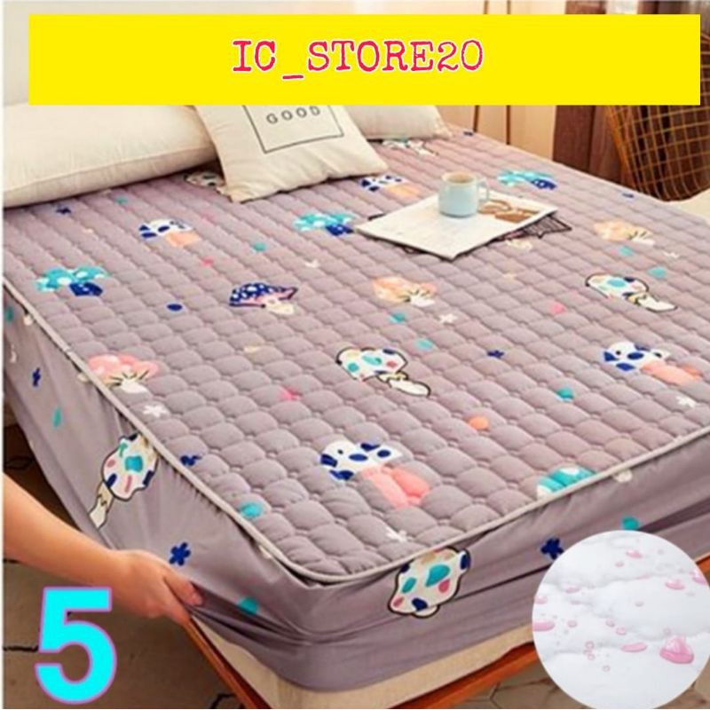 Sprei Waterproof / Sprei Protektor bermotif  ukuran 180x200cm