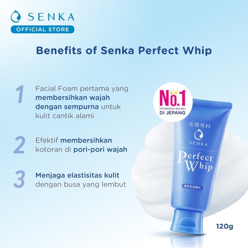 SENKA - Perfect Whip Facial Foam From Japan 120g