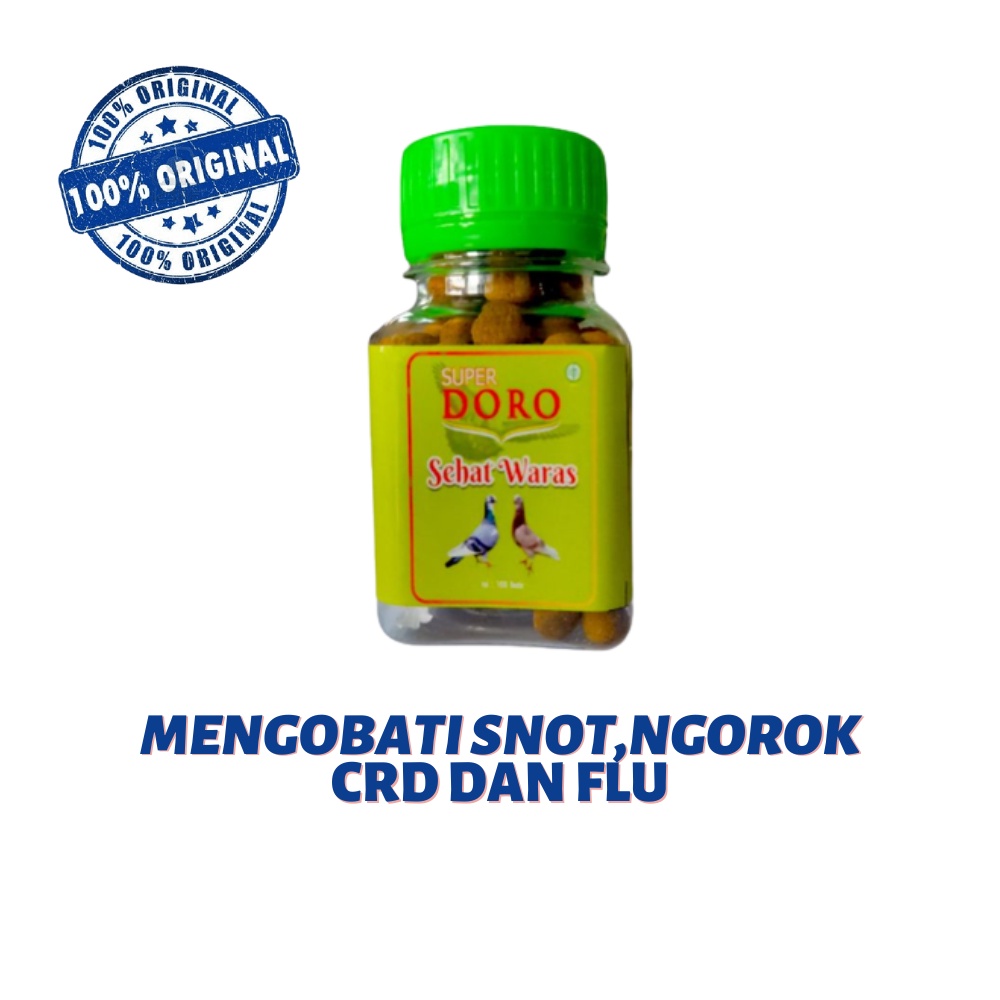 Jamu merpati snot / sakit SUPER DORO SEHAT WARAS 100 butir