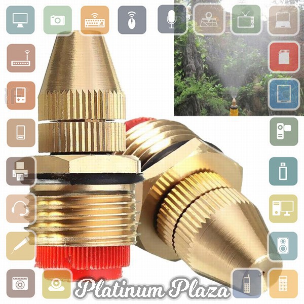 Water Mist Sprinkler Drip Irigasi Penyiram Nozzle Brass 1/2 Inch 1 PCS - JM008 - Copper`1BW0ZK-