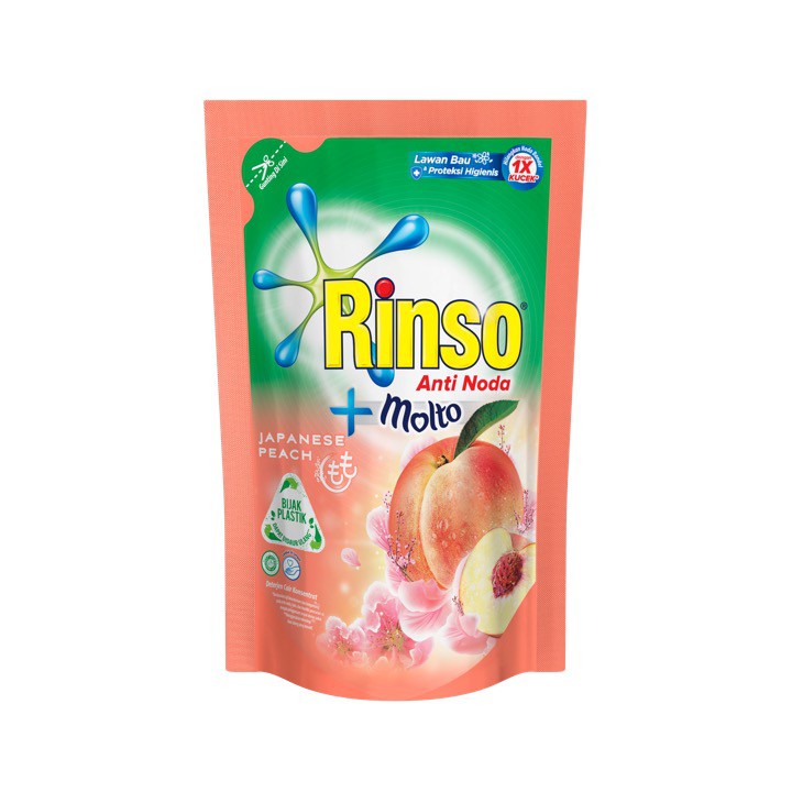 Rinso Molto Japanese Peach 750ml - Detergen Cair