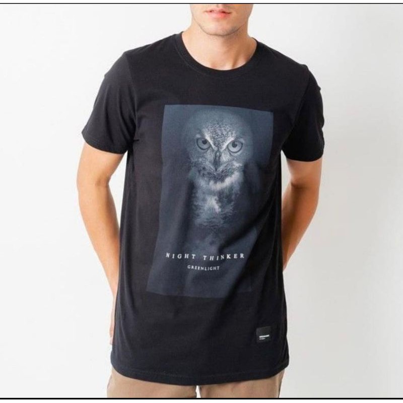 Kaos pria greenlight/baju kaos gaul/gitar greenlight