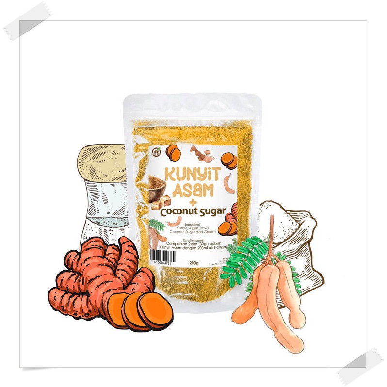 

Kunyit Asam + Coconut Sugar 200 Gr