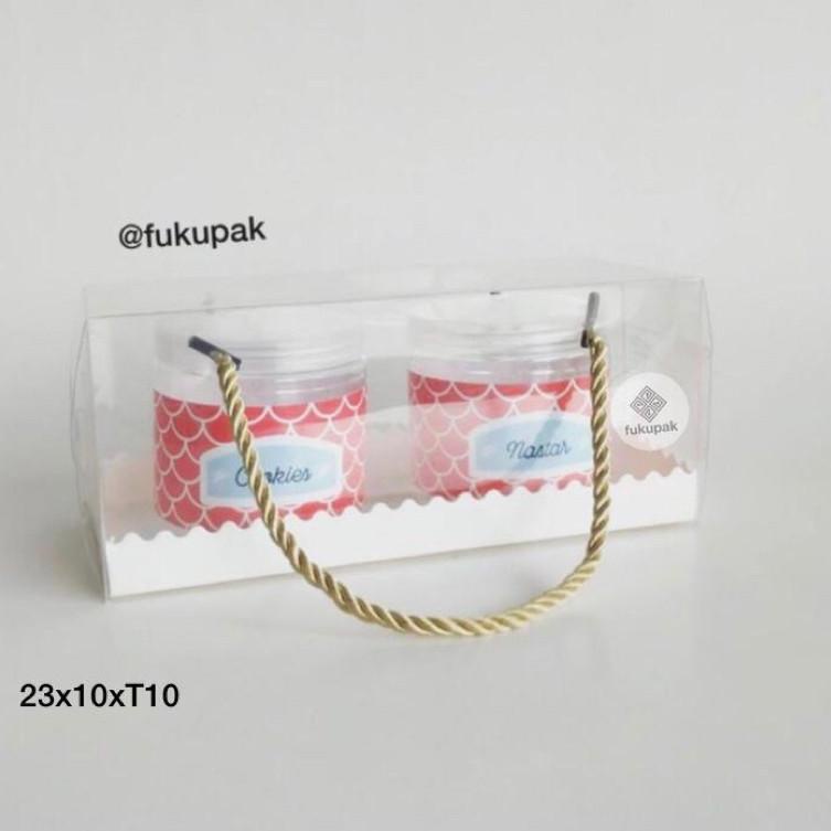 

rlp Box Mika Tali 20 pcs| Clear Transparent Box | Kotak Hamper Bolu Gulung Brownies Roll Cake Lapis