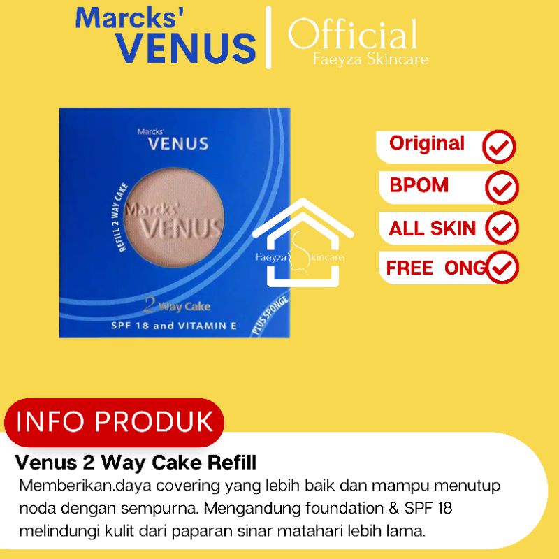 Marcks Venus Refil Two Way Cake (Bedak Venus)