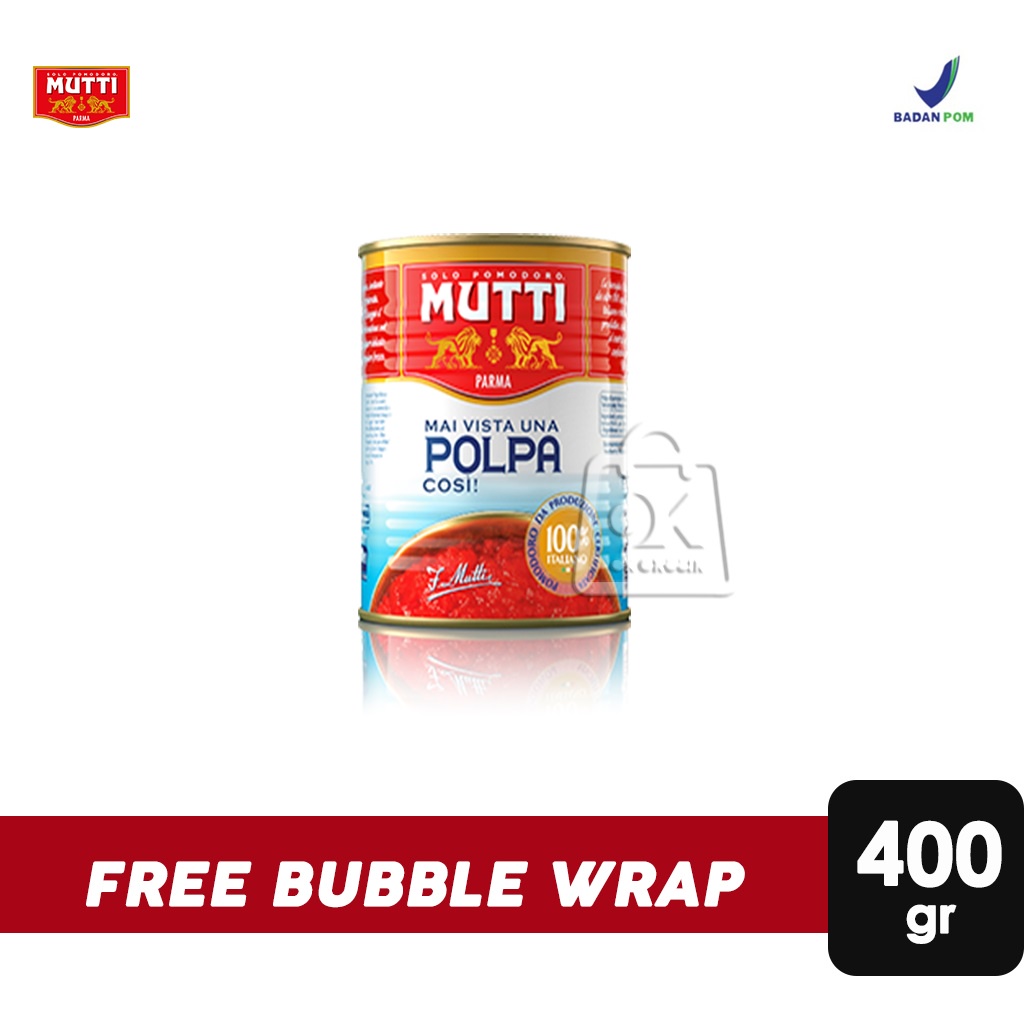 

Mutti Fruit Finely Chopped / Mutti Fruit Whole Peeled Tomato (400gr)