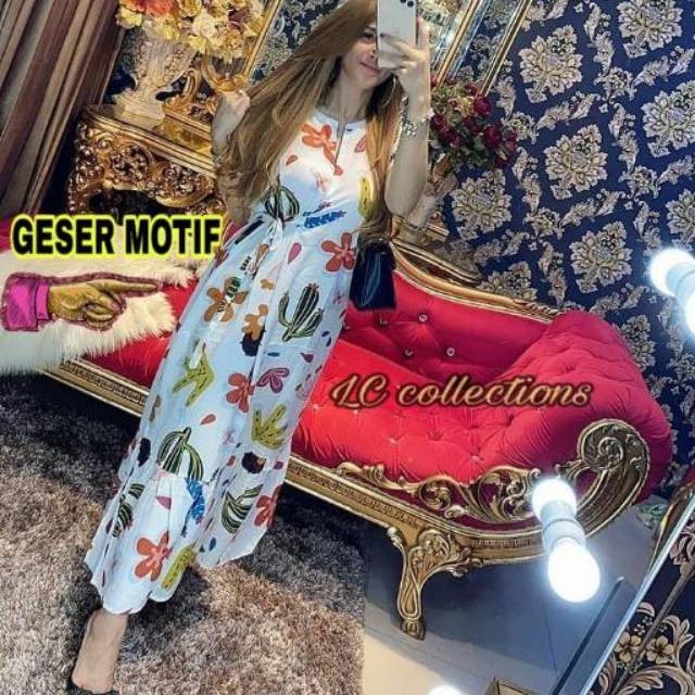 Daster Busui Jumbo Habel Semata kaki Daster Viral Baju Santai Wanita Rayon Viscose (LCc)