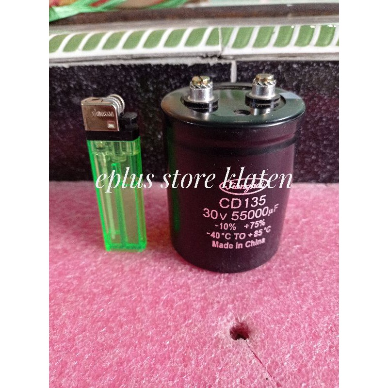 Elko Jianghai 30v 55000uF elcho 30 V bagus 55000 uf elco capacitor kapasitor 55mF