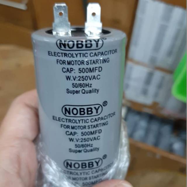 Kapasitor Starting 500 MFD 250Vac Nobby