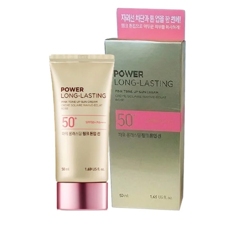 THEFACESHOP Power Long Lasting Pink Tone Up Sun Scream 50ml