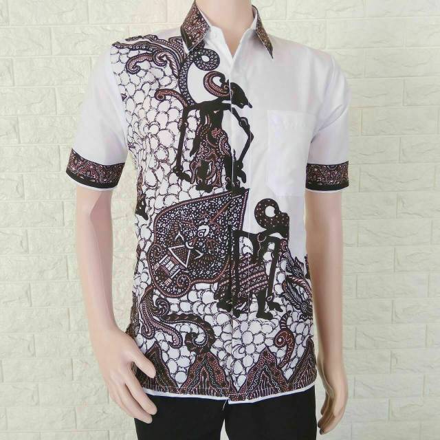 Batik wayang putih