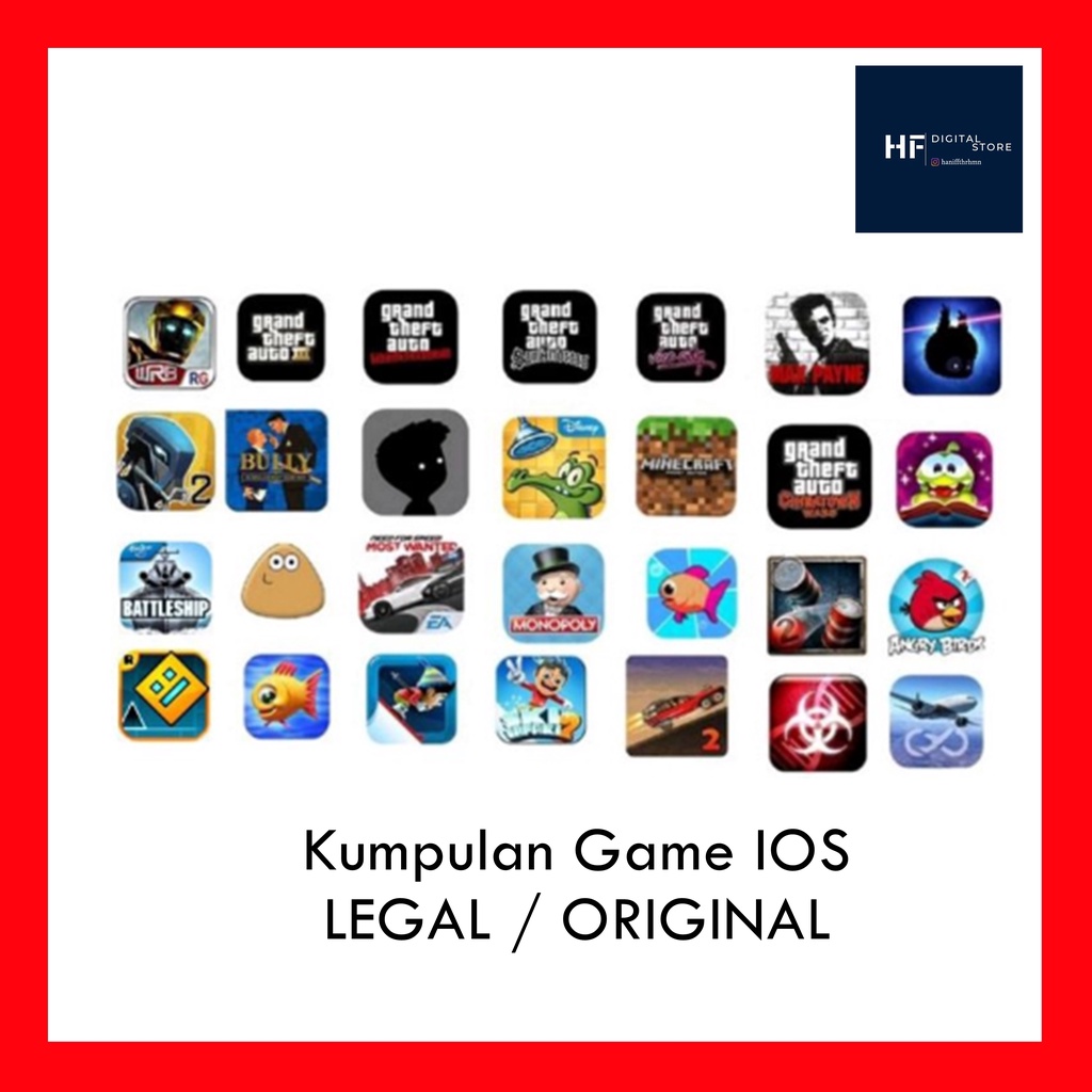 KUMPULAN GAME IOS ORI LEGAL LENGKAP MURAH IPAD / IPHONE